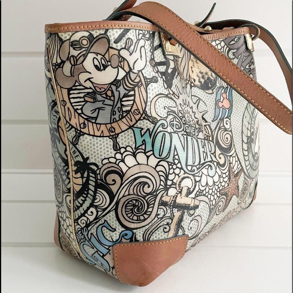 Dooney & Bourke Disney Cruise Line Fantasy Inaugural Sailing Tote Bag & Wristlet - Picture 7 of 16